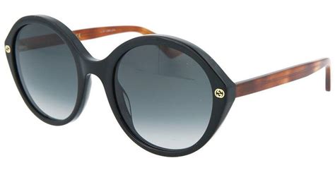 gucci tinted 51mm oval sunglasses|gucci ladies oval sunglasses black.